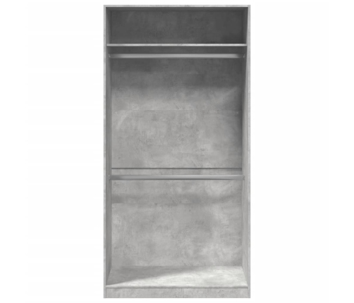 Skapis, Betona Pelēks, 100X50X200 Cm, Skaidu Plāksne Vidaxl