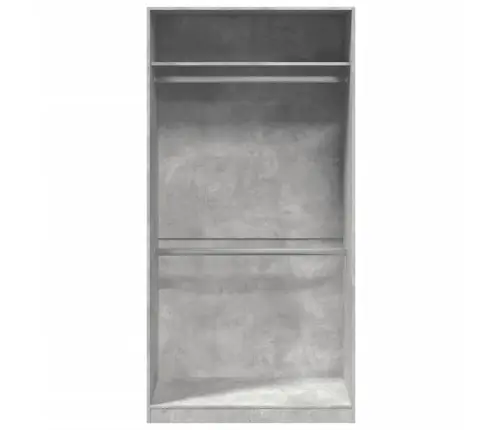 Skapis, Betona Pelēks, 100X50X200 Cm, Skaidu Plāksne Vidaxl