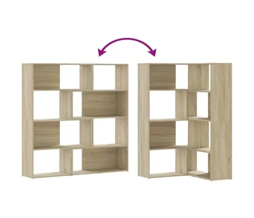 4-Korruseline Sonoma Tamm 85X85X140 Cm Tehispuit