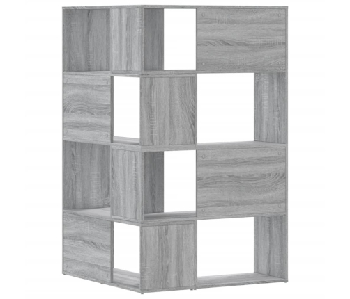 4-Līmeņu Grāmatu Plaukts, Pelēks,85X85X140Cm, Inženierijas Koks Vidaxl