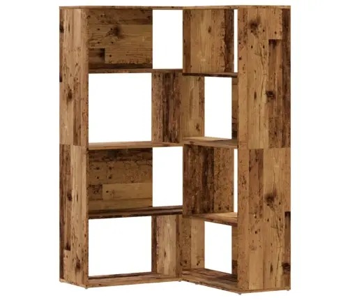 Kampinė Spinta, 4 Aukštų, Medienos, 85X85X140cm Mediena