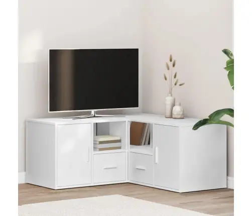 Kampinė Spintelė, Baltos Spalvos, 160X40X45cm Mdp