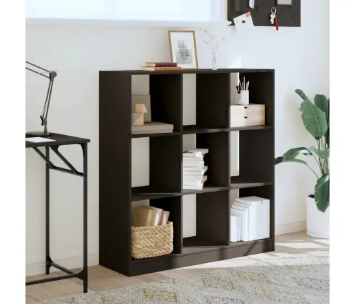 Grāmatplaukts, Melns, 102X32X108 Cm, Inženierijas Koks Vidaxl