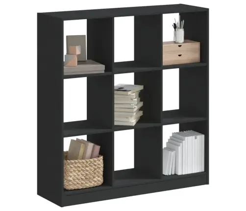 Grāmatplaukts, Melns, 102X32X108 Cm, Inženierijas Koks Vidaxl