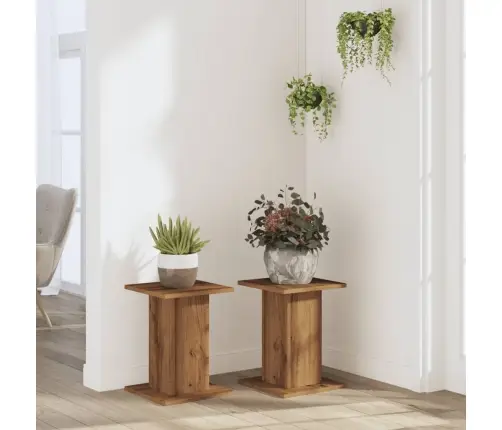 Stovai Augalams, 2Vnt., Artisano Ąžuolo, 30X30X40cm Mediena