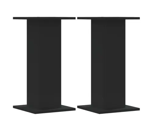 Augu Statīvi, 2 Gab., Melni, 30X30X60 Cm, Inženierijas Koks Vidaxl