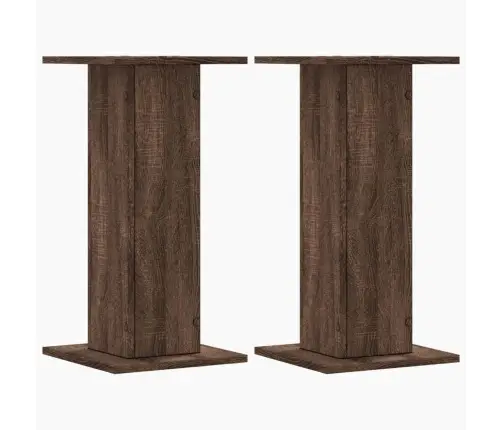 Augu Statīvi, 2 Gab., Brūna Ozola, 30X30X60 Cm, Koks Vidaxl Augu Statīvi, 2 Gab., Brūna Ozola, 30X30X60 Cm, Koks Vidaxl