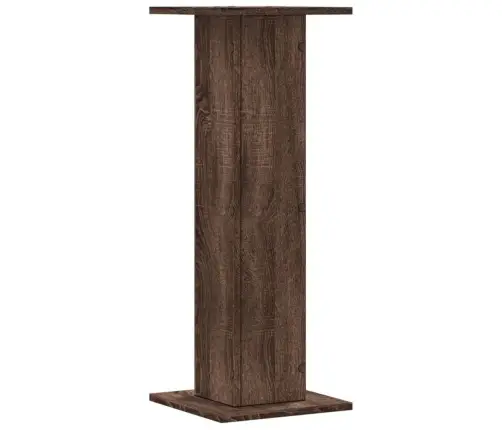 Taimealused 2 Tk, Pruun Tamm, 30X30X80 cm Tehispuit