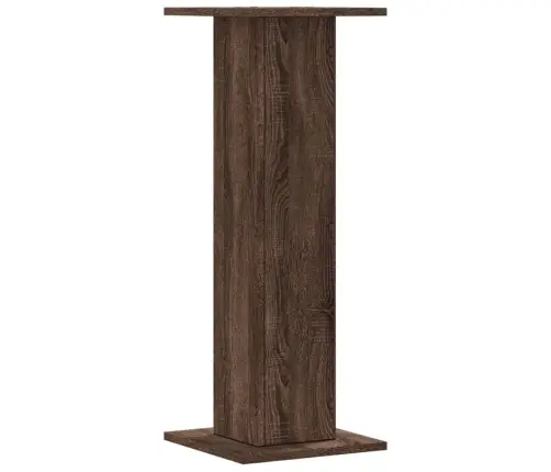Taimealused 2 Tk, Pruun Tamm, 30X30X80 cm Tehispuit