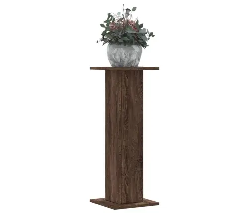 Taimealused 2 Tk, Pruun Tamm, 30X30X80 cm Tehispuit