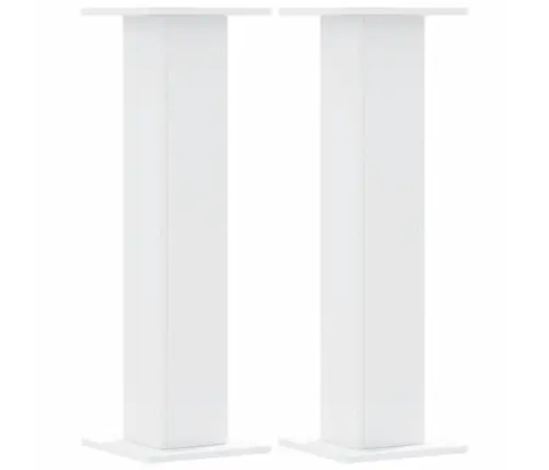 Augu Statīvi, 2 Gab., Balti, 30X30X95 Cm, Inženierijas Koks Vidaxl
