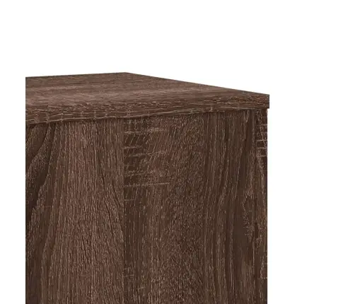 Augu Statīvi, 2 Gab., Brūna Ozola, 33X33X100 Cm, Koks Vidaxl