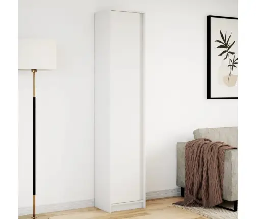 Augstais Skapītis Ar Led, Balts, 41,5X32,5X200 Cm Vidaxl