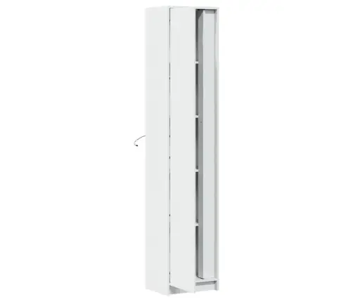 Augstais Skapītis Ar Led, Balts, 41,5X32,5X200 Cm Vidaxl