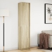 Augstais Skapītis Ar Led, Ozolkoka Krāsa, 41,5X32,5X200 Cm Vidaxl