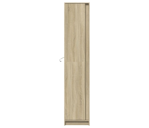 Augstais Skapītis Ar Led, Ozolkoka Krāsa, 41,5X32,5X200 Cm Vidaxl