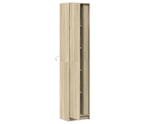 Augstais Skapītis Ar Led, Ozolkoka Krāsa, 41,5X32,5X200 Cm Vidaxl
