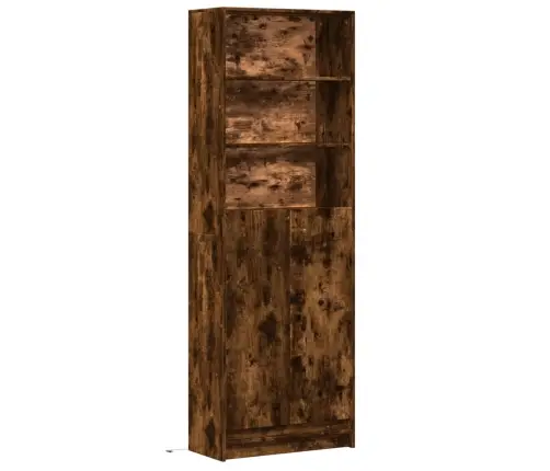 Augstais Skapītis Ar Led, Ozolkoka Krāsa, 69X32,5X200 Cm Vidaxl