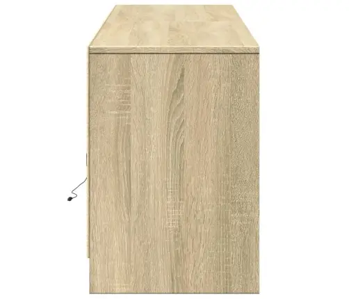 Televizoriaus Spintelė Su Led, Ąžuolo, 180X34X50cm Mediena