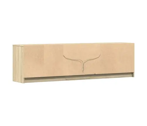 Televizoriaus Spintelė Su Led, Ąžuolo, 180X34X50cm Mediena