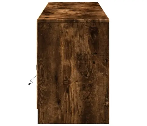 Tv Skapītis Ar Led, Koka Krāsa, 180X34X50 Cm, Inženierijas Koks Vidaxl