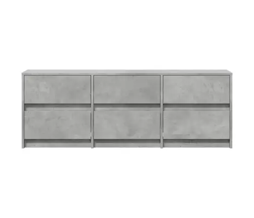 Tv Skapītis Ar Led, Pelēks, 140X34X50 Cm, Inženierijas Koks Vidaxl