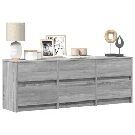 Tv Skapītis Ar Led, Pelēks, 140X34X50 Cm, Inženierijas Koks Vidaxl