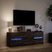 Tv Skapītis Ar Led, Brūns, 140X34X50 Cm, Inženierijas Koks Vidaxl