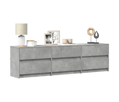 Tv Skapītis Ar Led, Pelēks, 180X34X50 Cm, Inženierijas Koks Vidaxl