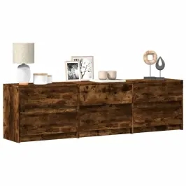Tv Skapītis Ar Led, Koka Krāsa, 180X34X50 Cm, Inženierijas Koks Vidaxl