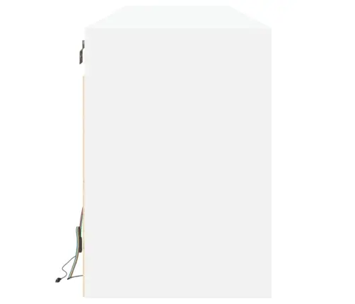 Tv Sienas Plaukts Ar Led, Balts, 180X31X45 Cm Vidaxl