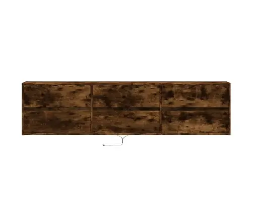 Tv Sienas Plaukts Ar Led, Ozolkoka, 180X31X45 Cm Vidaxl