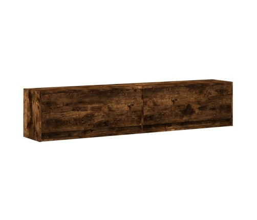Tv Sienas Skapītis Ar Led, Ozolkoka, 180X31X38 Cm Vidaxl