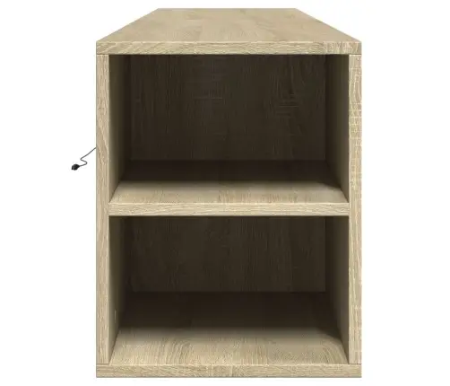 Tv Sienas Plaukts Ar Led, Ozolkoka, 180X31X39,5 Cm Vidaxl