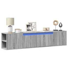 Tv Sienas Plaukts Ar Led, 180X31X39,5 Cm Vidaxl