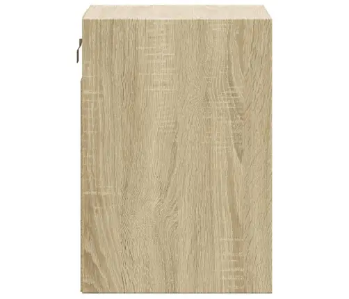 Sieninės Naktinės Spintelės Su Led, 2Vnt., Ąžuolo