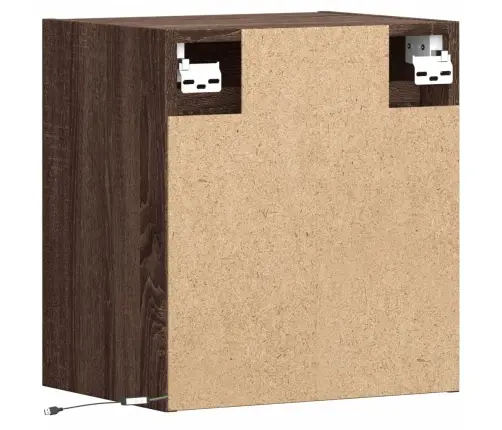 Sienas Naktsskapītis Ar Led Apgaismojumu, Ozola Krāsa Vidaxl