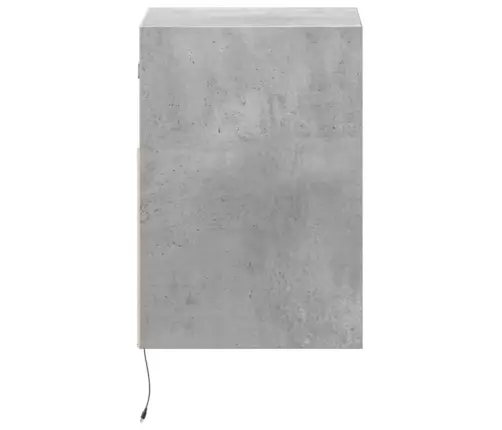 Sienas Naktsskapītis Ar Led Apgaismojumu, Betona Pelēks Vidaxl