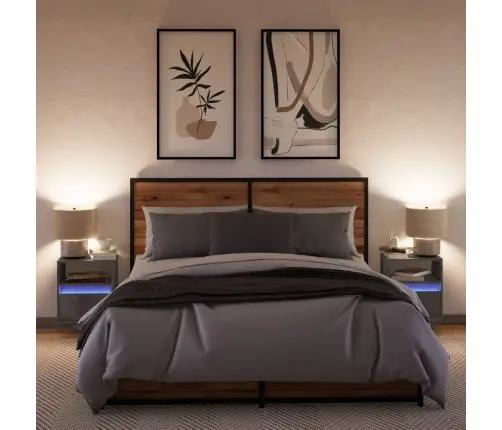 Seinale Kinnitatavad Öökapid Led-Tuledega 2 Tk, Betoonhall