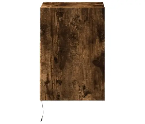 Sienas Naktsskapītis Ar Led Apgaismojumu, Ozola Krāsa Vidaxl