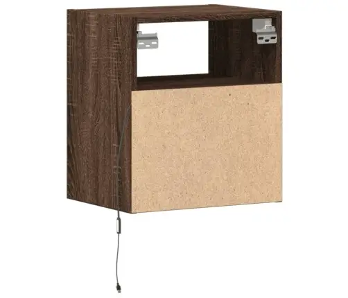 Sienas Naktsskapītis Ar Led Apgaismojumu, Ozola Krāsa Vidaxl