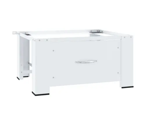 Veļasmašīnas Statīvs Ar Atvilktni, Balts Vidaxl