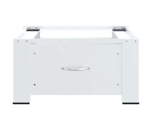 Veļasmašīnas Statīvs Ar Atvilktni, Balts Vidaxl