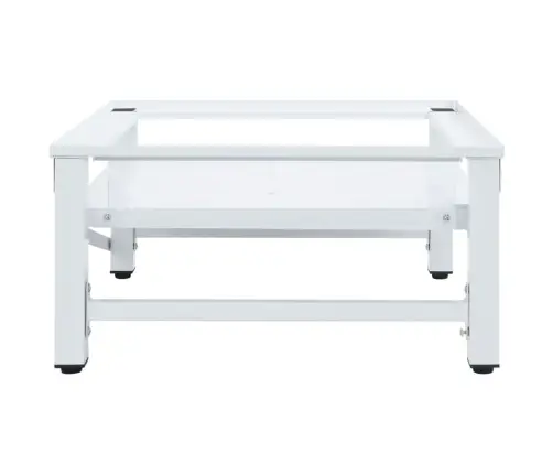 Veļasmašīnas Statīvs Ar Izvelkamu Plauktu, Balts Vidaxl