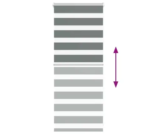 Žalūzijas Zebra 60X100 Cm Auduma Platums 55,9 Cm Poliesters Vidaxl