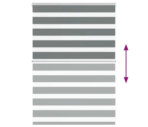 Žalūzijas Zebra 115X100 Cm Auduma Platums 110,9 Cm Poliesters Vidaxl