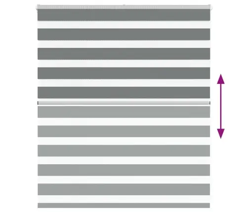Žalūzijas Zebra 130X100 Cm Auduma Platums 125,9 Cm Poliesters Vidaxl