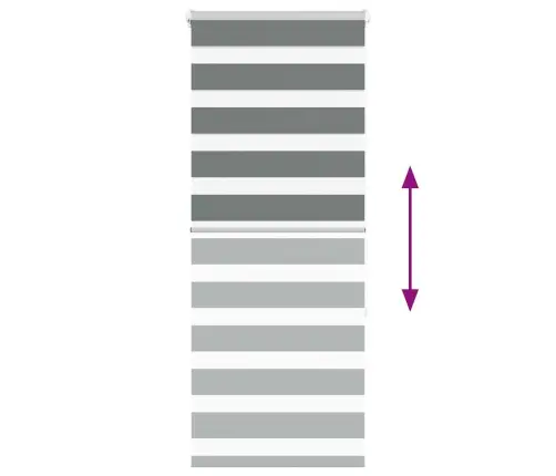 Žalūzijas Zebra 55X150 Cm Auduma Platums 50,9 Cm Poliesters Vidaxl Žalūzijas Zebra 55X150 Cm Auduma Platums 50,9 Cm Poliesters Vidaxl