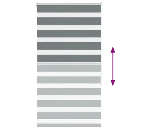 Žalūzijas Zebra 85X150 Cm Auduma Platums 80,9 Cm Poliesters Vidaxl