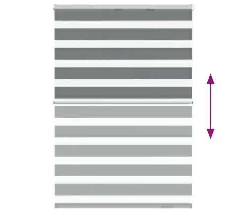 Zebrinės Žaliuzės 110X150 Cm Audinio Plotis 105,9Cm Poliesteris